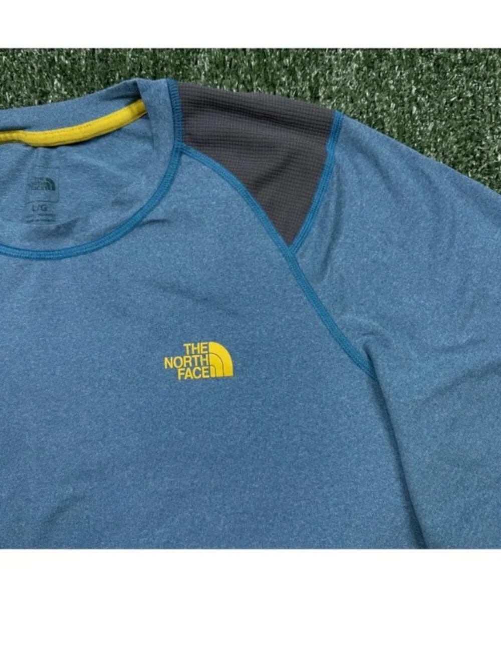 The North Face T Shirt Mens Size L Blue Short Sleeve Gorpcore Outdoors